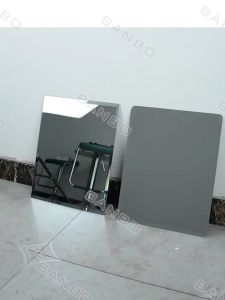 Rectangular Mirror With Shelf Non-Perforated toilet Mirror Washbasin Mirror Paste Washstand Mirror Dressing Mirror Peaked Trim for Entryways Living Rooms Bathrooms (Damaged Reissue)