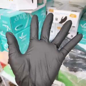Găng tay đen không bột | Bao tay y tế không bột