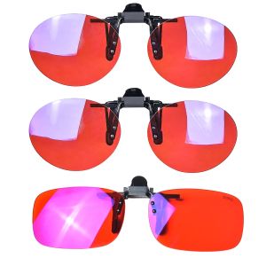 SHINU | anti blue light lenses clip on red lenses better sleep clipon orange lens blue light for gaming  yellow driving lens polarized