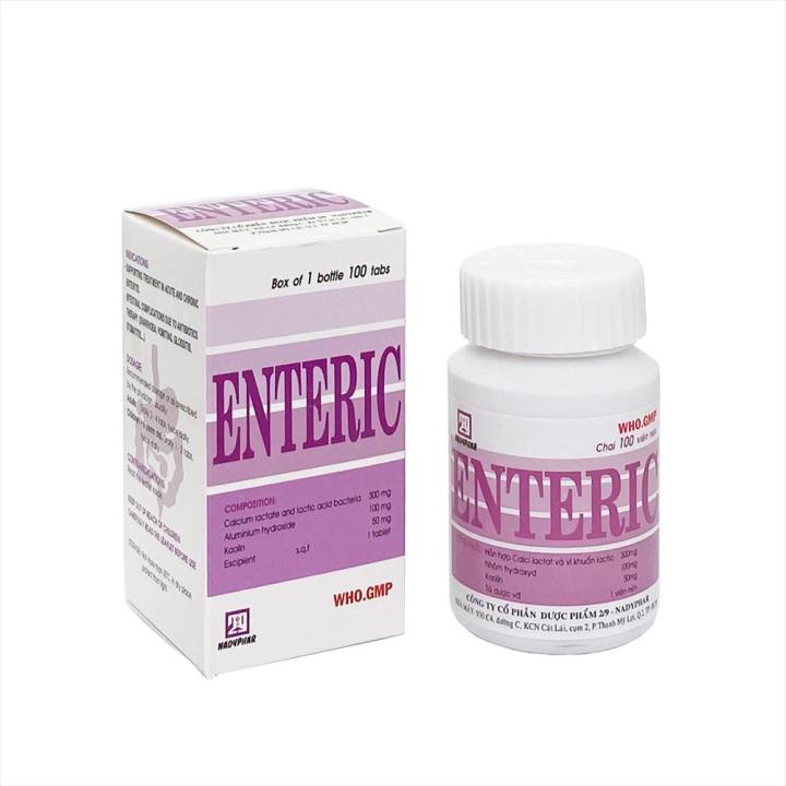 VIÊN UỐNG HỖ TRỢ TIÊU HÓA ENTERIC LỌ 100 VIÊN