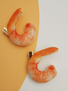 Creative Pr Shrimp Eel Hair Grips Cute Fisheye Forehead Decorations Girls Hair Ornaments Novelty Simulation Fiseak Clamp