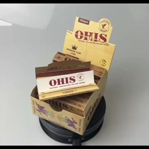 OHIS Eco-Unbleached 110/78mm Rolling Paper with Tips32/50 Leaves per Booklet2Pcs