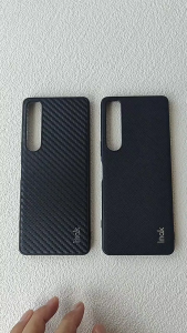 ZTE Nubia Z60 Ultra 5G - LX-5 High End Designer Luxury Case Full Coverage Hard Casing Carbon Fiber Cross Grain Woven Fashion Pattern Black Duel Layer Light Slim Protection Shock Resistant Lanyard Hole Button Anti Skid Fingerprint Impact Mobile Phone Hand