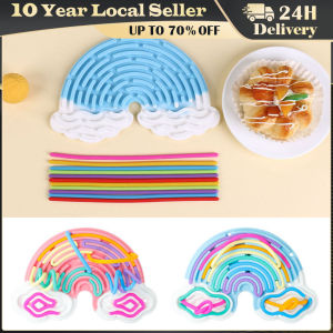 Creative Rainbow Clouds Sensory Activity Board - Double Sided Silicone Busy Board Fine Motor Skills & Fun Play
