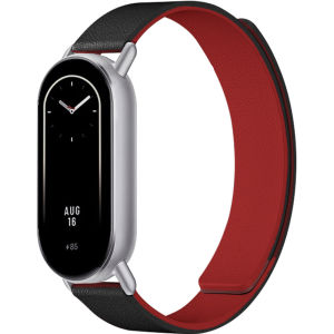 Magnetic Silicone Strap for Xiaomi Mi Band 10 9 8 NFC Lychee Pattern Bracelet Wristband Correa for Xiaomi Band 10 9 Sports Bands