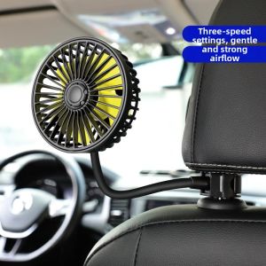 ZUNYI | Powerful Dual Head USB Car Fan 12v