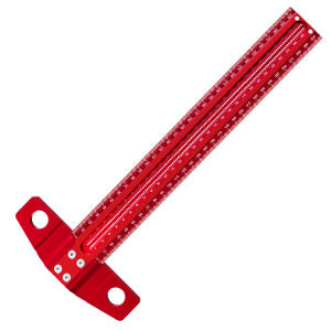 Woodworking T‑Ruler Aluminum Alloy Precision Marking Gauge Scribe Hole Scribing Measuring Tool for Carpenter DIY Projects