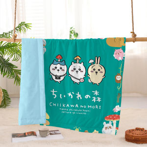 Cute Flying Squirrel Rabbit Pure Cotton Summer Cool Quilt Bedding Childrens Nap Student Dormitory Fluffy Plush Fabric