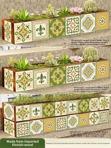 XiMei WoodWork | Indoor Vegetable and Succulent Long Narrow Planter