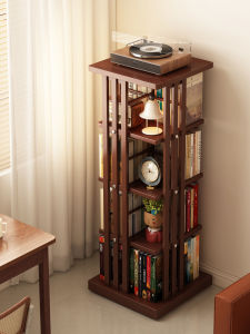 FANTANYIPIN | Rotatable 360 Degree Chinese Style Retro Bookshelf