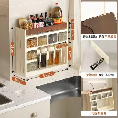 MODAN | Kệ Lưu Trữ Gỗ Óc Chó Đa Năng Treo Tường Hoặc Để Bàn