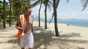 Extra Large Striped 100% Cotton Pool Towel 76x152cm Quick-Dry & Absorbent Beach Towel