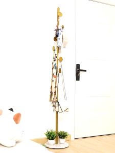 Metal Coat Stand Rack Tree Shap Hanger Stainless Steel Hanger Marble Floor Clothes Organizer Nordic Style Rack for Clothes Bags Umbrella Home Furniture