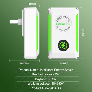 For Cost Reducing Office Home Portable Electricity Saving Box Electric Energy Saver Smart Power Saver US/EU Plug Socket Adapter