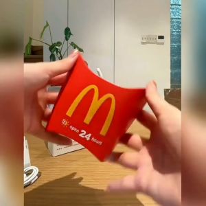 Lampu Tidur Kentang Goreng Lampu Magnet Tempel Dinding French Fries Lamp Lampu Malam Lucu