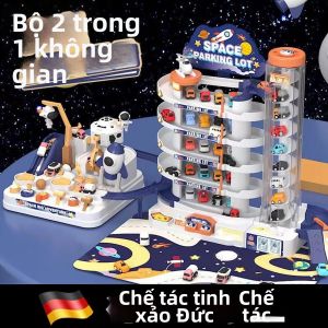 Space Adventure Educational Toy 9 Track Parking Garage