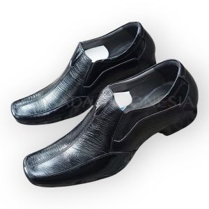 SEPATU PANTOFEL FORMAL PRIA ( GARANSI KULIT SAPI 100% ) MODEL 6029 HITAM ( PREMIUM HIGH QUALITY )