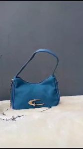 Tas Bahan Denim & Kanvas: Tas Bahu Cewek Kasual Denim Crossbody Bag Cewek Kekinian