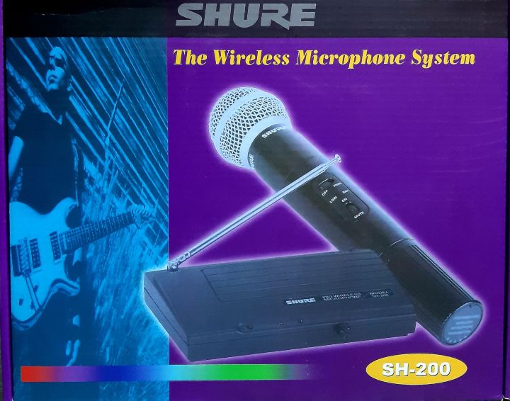 Shure Wireless Microphone System. LAPEL Mic. SH200 Lazada PH