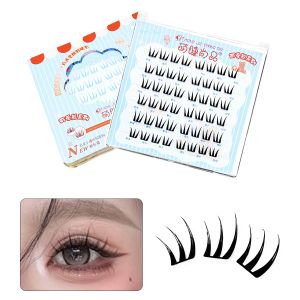 48 Cụm Lông Mi Giả Mỏng Tự Nhiên Mềm Mại Xù Xì Nối Nhiệt Không Cần Keo Dài 10-13mm