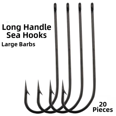 GUOLEDUOYUJU | Long Straight Handle Sharp Sea Fishing Hooks