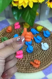 6-12pcs/pack Creative thumb hook finger hook Hook & Loop kitchen bedroom charging cable holder