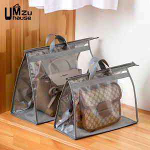 Handbag Storage with Hanging Zipper Large Dustproof Cover Clear Portable Protector Case Closet Organizers Big Dust Tote with Zip XXL Foldable Waterproof Protection Cover Save Space Home Organization