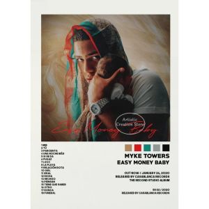 Tracklist Anuel AA Real Hasta La Muerte Music Album Cover Poster Print Canvas Painting Picture Wall Art Bedroom Home Decor Gifts