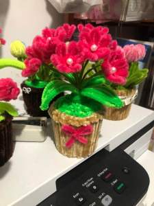 Chậu hoa kẽm Nhung Mini