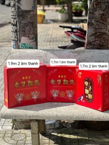 Pháo điện tử trang trí sự kiện dây pháo điện tử hàng cao cấp có đèn LED HD100