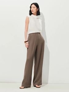 Vero Moda | Summer Casual Flax and Lyocell Blend Womens Wide Leg Pants