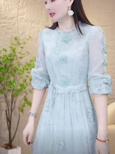 Elegant Mid-Length Womens Dress Slimming Fashionable Age-Defying Spring Summer New Arrival Korean Style A-Line Skirt