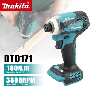 Makita DTD171 Brushless Impact Driver: Cordless Power Tools 18V BL Motor Rechargeable Screwdriver Drills Bare Tool Unit
