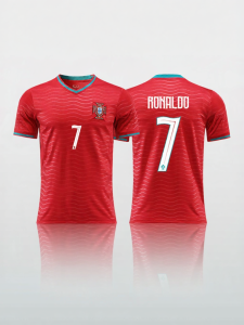 Custom Short Sleeve Portugal National Soccer Jersey
