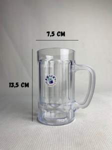 ( 6pcs )Gelas Cangkir Plastik Mika Bening Tebal 450ml Estetik Cocok Gelas Es Kopi Teh Susu Minuman Dingin