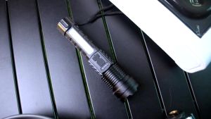 Flashlight USB Charging Zoom Power Display Outdoor Emergency Flashlight Warning Light Rechargeable Hand Torch