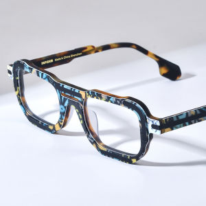 HEPIDEM Nhiều Màu Acetate Gọng kính Nam Giới 2025 Johnny Depp Kính mắt dáng vuông Phụ Nữ Nhật Bản Handmade Kính kính mắt cho mắt 9405