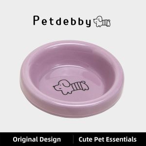 Petdebby | Anti-Tipping Wide-Mouthed Cat Food Bowl
