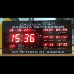 Sonifer Jam Digital Jadwal Sholat Suara Adzan & Iqomah Biip Biip Otomatis SMS-4008 FREE CUSTOM NAMA
