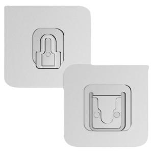 CHUSHE | Letter Hook No-Drill Wall Mount Strong Load-bearing Adhesive Hook Transparent Waterproof Fixator