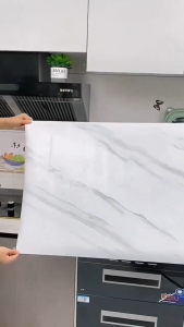 10M Marble PVC Waterproof Oilproof Wallpaper Kitchen Countertop Bar Bathroom Contact Paper Self Adhesive Wall Sticker Home Decor Renovation Film