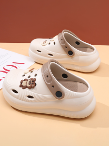 รองเท้าแตะ EVA แบบสวมครึ่งนิ้วสำหรับผู้หญิงในช่วงฤดูร้อนปี 2025 รองเท้าแตะชายหาดแบบสวมครึ่งนิ้วแบบสวมสบายสำหรับกลางแจ้ง