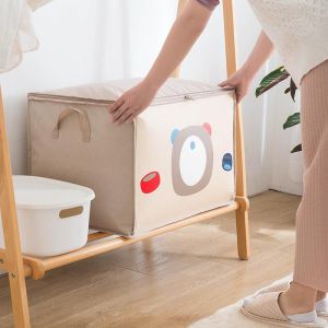 Organizer Bag Motif Kartun Tempat Penyimpanan Selimut Pakaian (7A42)