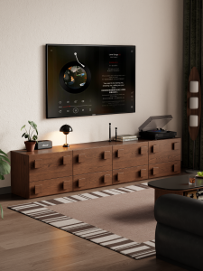 DONGMU | Giá Đỡ TV Gỗ Nguyên Khối Phong Cách Vintage Retro