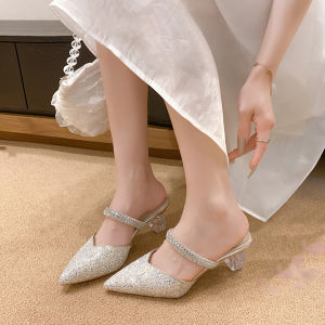DIANCHA | Fairy Style Crystalline High Heels with Pointed Toe