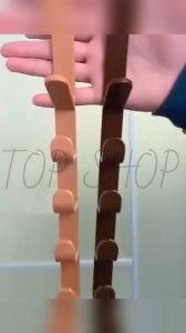 TOP SHOP Portable Japanese Style Five-Section Hook for Coats Towels and More