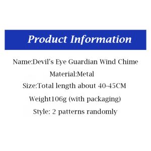 Devil's Eye Guardian & Sale Metal Wind Chimes: Tassel Hangings & Vintage Decorative Bells