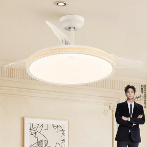 OPPLE | Luxury Crystal Style Full Spectrum High Airflow Invisible Ceiling Fan for Living Room with Smart Control