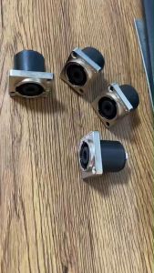 แจ็ค SPEAKON สี่เหลี่ยมหน้าเหล็ก 4 ขั้ว เส้นผ่านศูนย์กลางขอบนอก 2X3 cm สเปคคอนสี่เหลี่ยม สเปคคอนตัวเมีย แพ็ค 1-4อัน