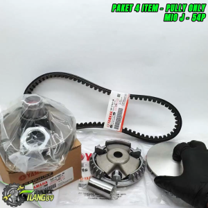 Paket kirian komplit pully only mio j / soul gt / mio gt / fino f1 / xride 115  / Paket 4 item pully only+kipas+rumah roller assy+vanbelt 54p